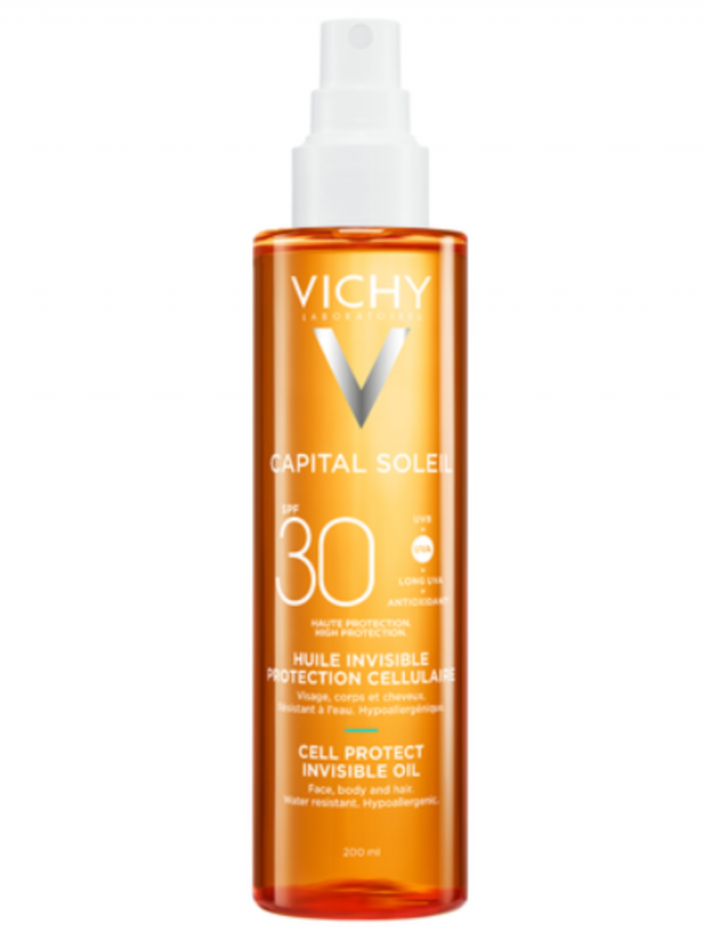VICHY CAPITAL SOLEIL Масло солнцезащитное увлажняющее SPF30, 200 мл.