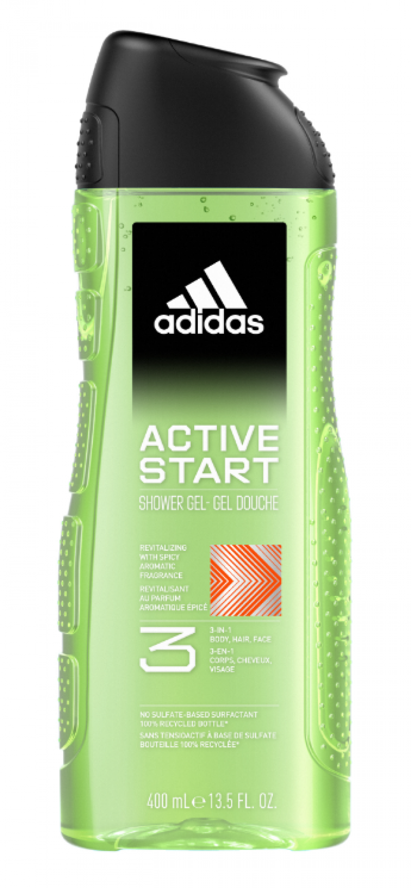 Adidas/Адидас гель для душа 3 в 1 Active Start 400мл