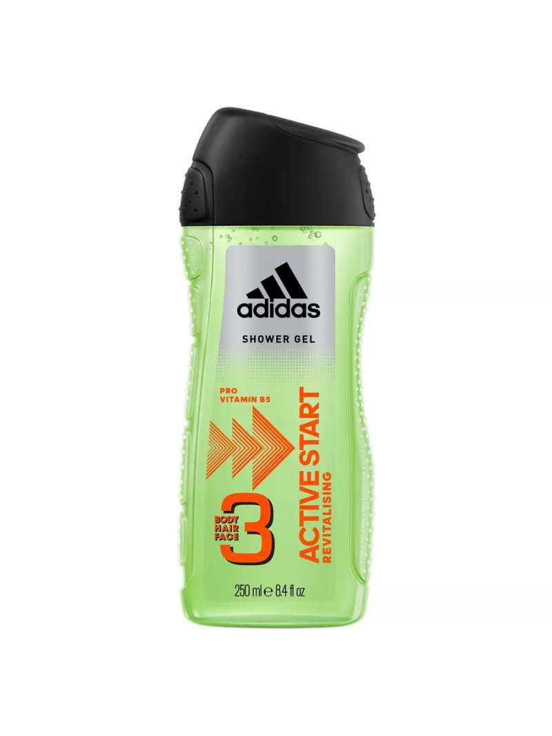 Adidas/Адидас гель для душа 3 в 1 Active Start 250мл