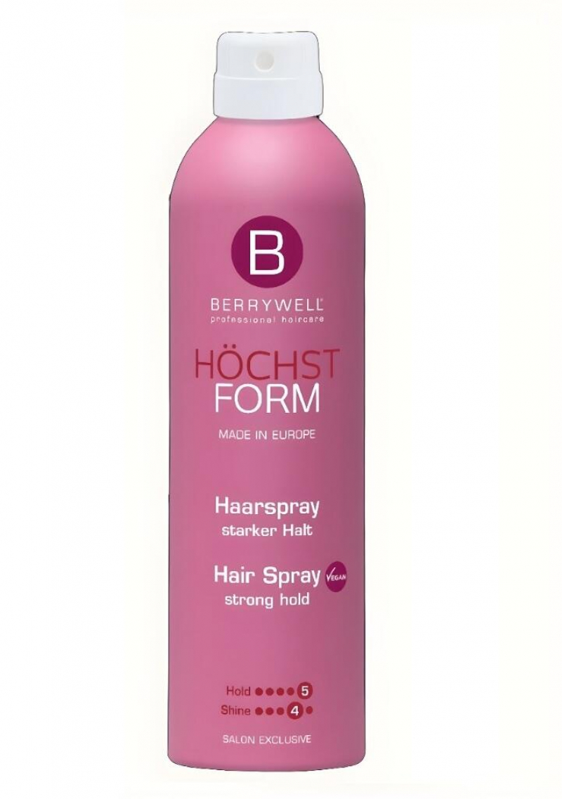 Лак для волос сильной фиксации Hair Spray strong Berrywell 500 мл.