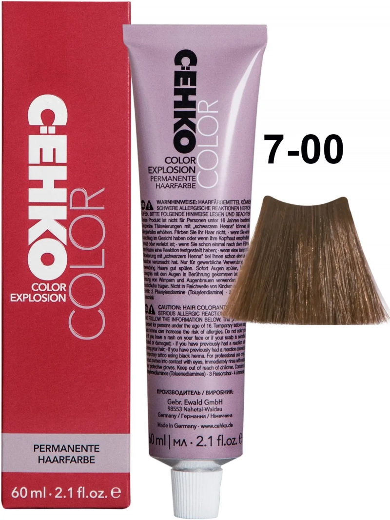 C:EHKO Краска стойкая COLOR EXPLOSION 7/00 Блондин/Mittelblond, 60 мл