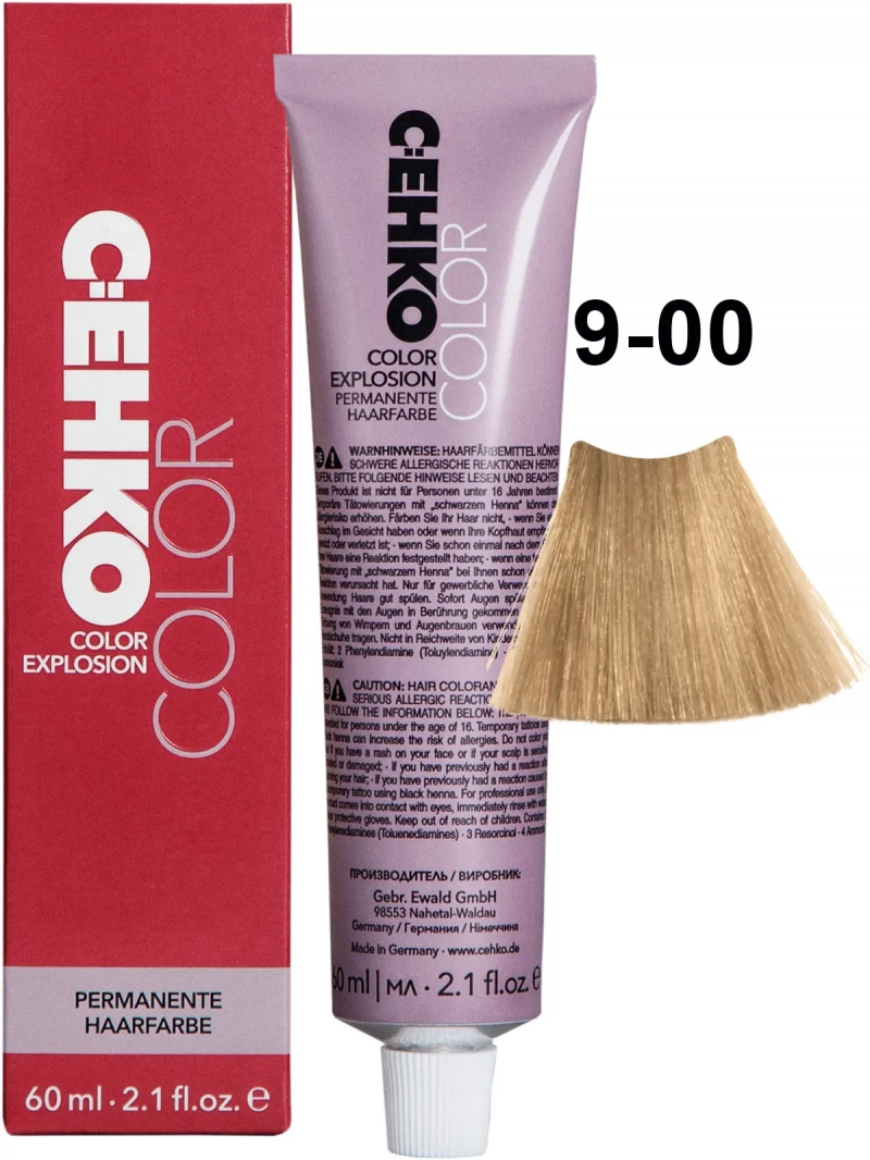 C:EHKO Краска стойкая COLOR EXPLOSION 9/00 Жгучий блондин/Hell-hellblond 60 мл