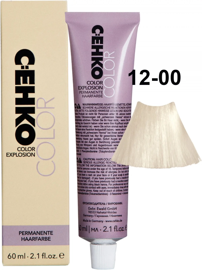 C:EHKO Краска стойкая COLOR EXPLOSION 12/00 Платиновый блондин/Platinblond 60 мл