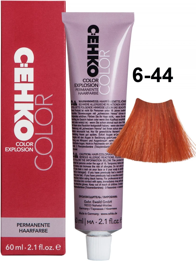 C:EHKO Краска стойкая COLOR EXPLOSION 6/44 Каен/Cayenne, 60 мл