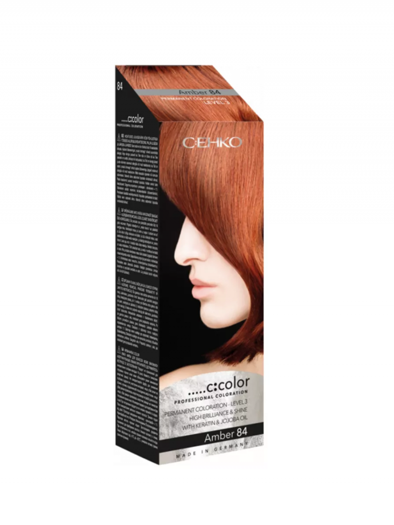Крем-краска C:EHKO C:Color Permanent Coloration с маслом жожоба и кератином 84 Amber