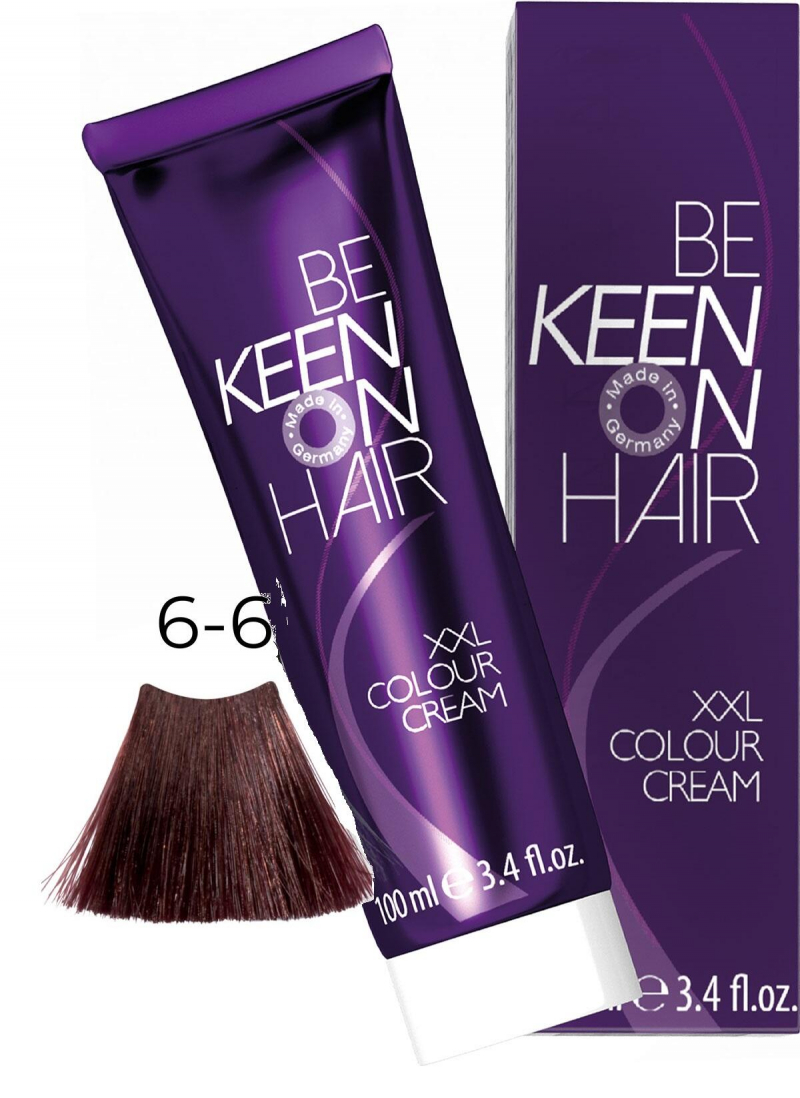 KEEN Крем-краска для волос 6.6 Баклажан/ Aubergine, 100 мл