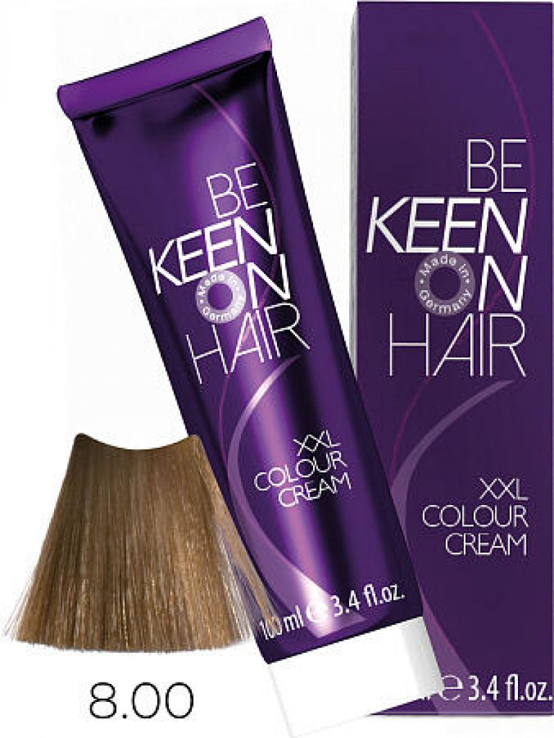 KEEN Крем-краска для волос 8.00+ Интенсивный блондин/ Blond +, 100 мл