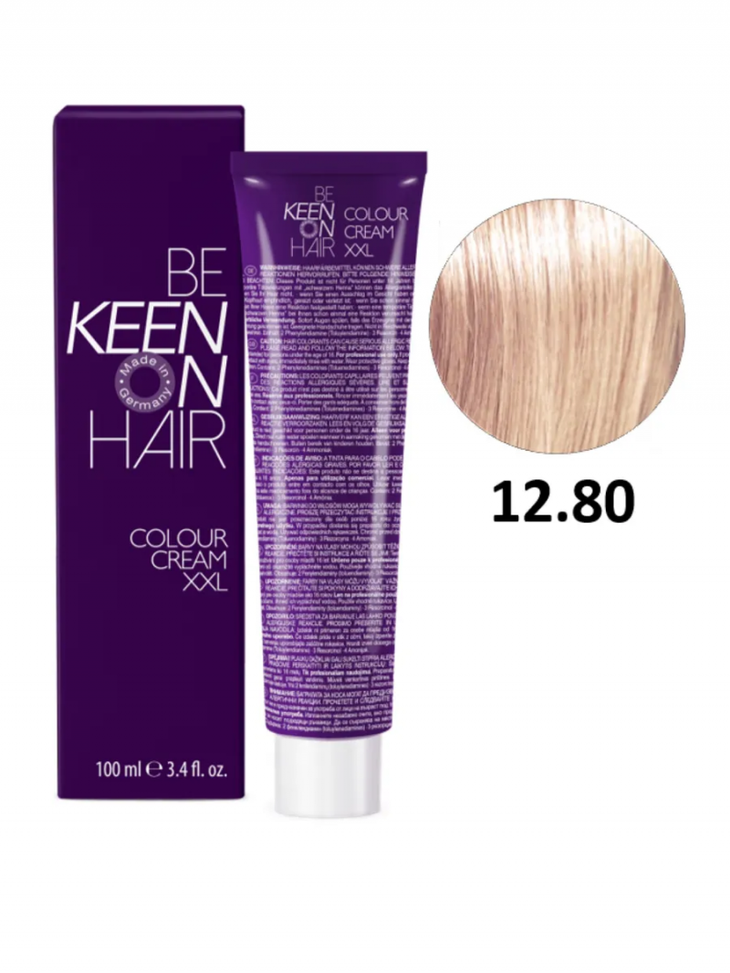 KEEN Крем-краска для волос 12.80 Платиново-жемчужный блондин/ Platinblond Perl, 100 мл