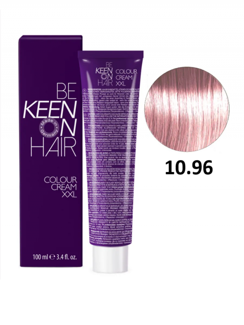 KEEN Крем-краска для волос 10.96 Ультра-светлый блондин сандрэ-фиолетовый/ Ultrahell Cidre-Vio, 100 мл