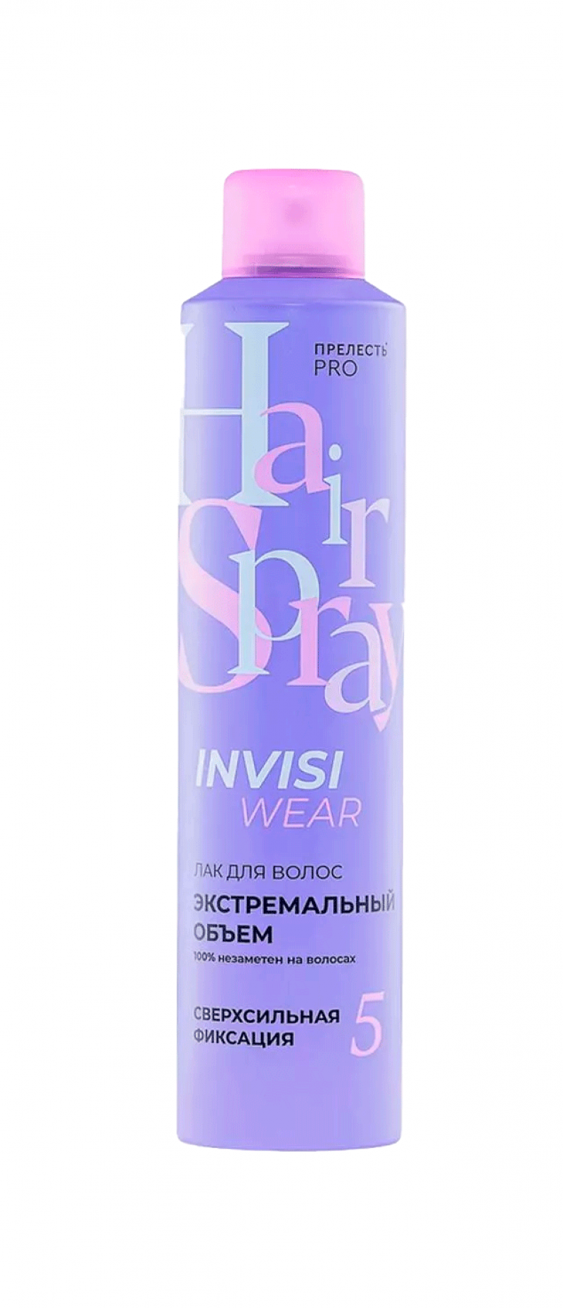 Невесомый лак для волос Прелесть Professional Invisiwear ЭКСТРЕМАЛЬНЫЙ ОБЪЕМ ССФ, 300 мл