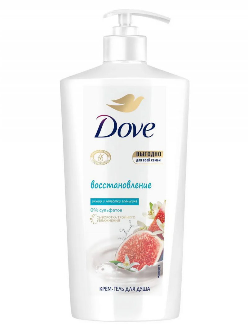 DOVE крем-гель для душа Инжир и цветки апельсина 610мл