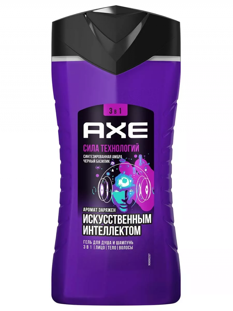 AXE Гель для душа и шампунь Сила технологий 250мл