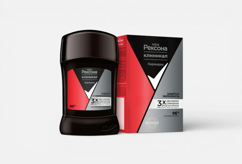 REXONA MEN / Рексона Антиперспирант-карандаш CLINICAL PROTECTION ЗАЩИТА И УВЕРЕННОСТЬ 50мл