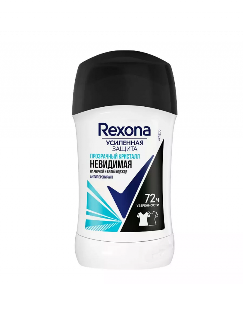 Антиперспирант - карандаш REXONA / Рексона Прозрачный кристалл 40мл