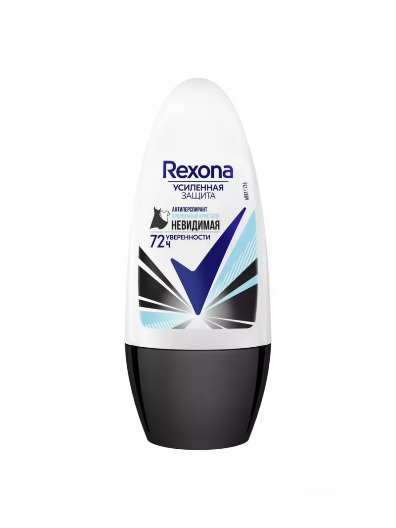 Антиперспирант шариковый REXONA/Рексона Прозрачный кристалл 50мл