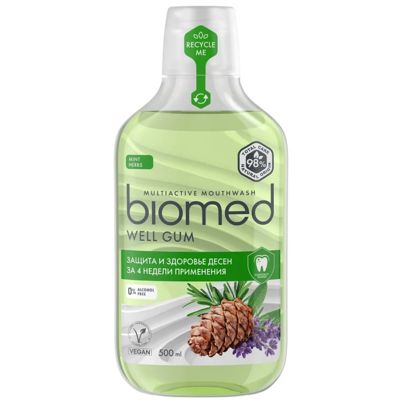 Biomed Ополаскиватель для полости рта комплексный Well Gum 6+ 500 мл