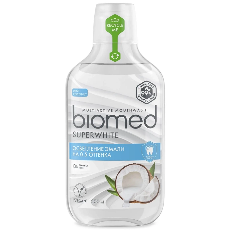Biomed Ополаскиватель для полости рта комплексный Superwhite 6+ 500 мл