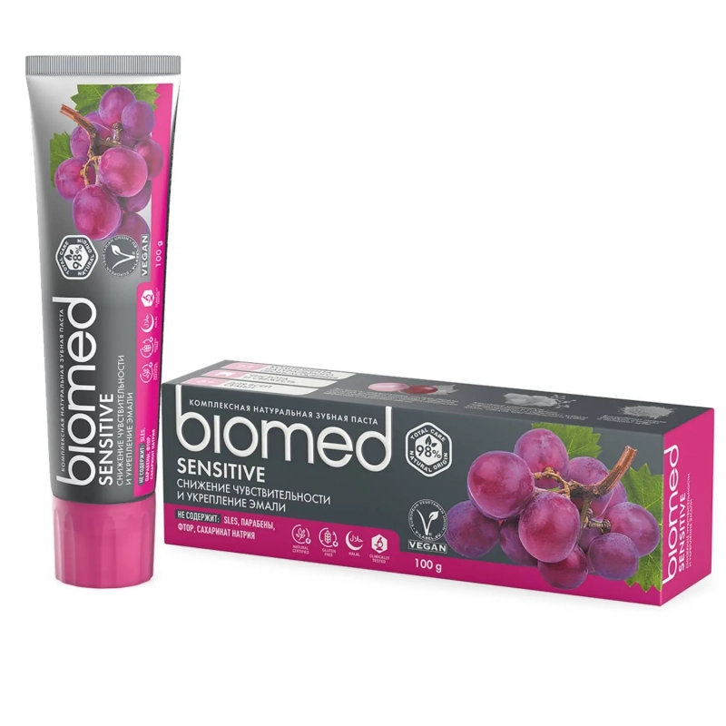 Biomed Комплексная зубная паста для чувствительных зубов Sensitive 6+, 100 г