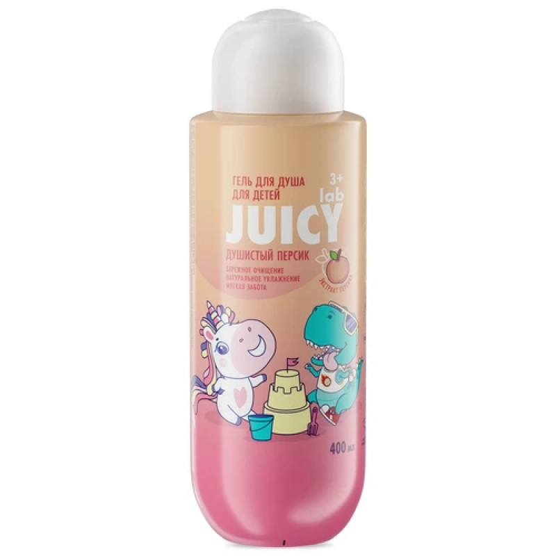 SPLAT Juicy LAB Гель для душа для детей Душистый Персик, 400 мл