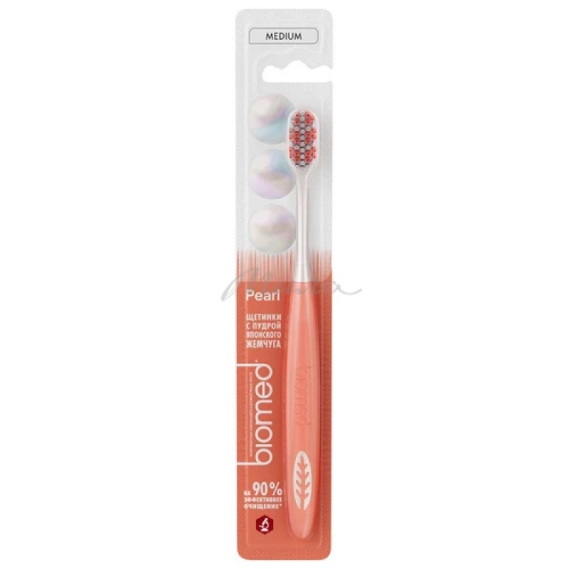 Щетка зубная комплексная BIOMED Pearl white средняя