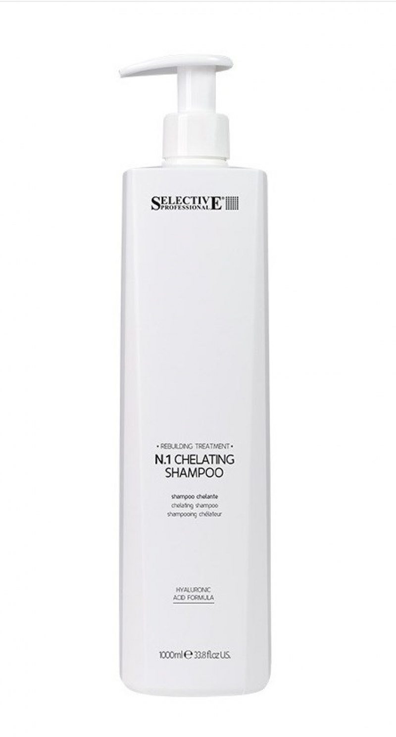 Шампунь хелатирующий для волос Selective Professional - CHELATING SHAMPOO N.1, 1000 мл.