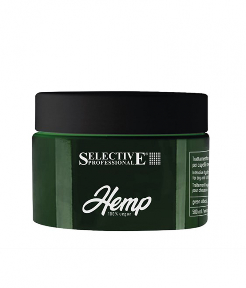 Маска для интенсивного увлажнения Selective Professional - HEMP, 250 мл.