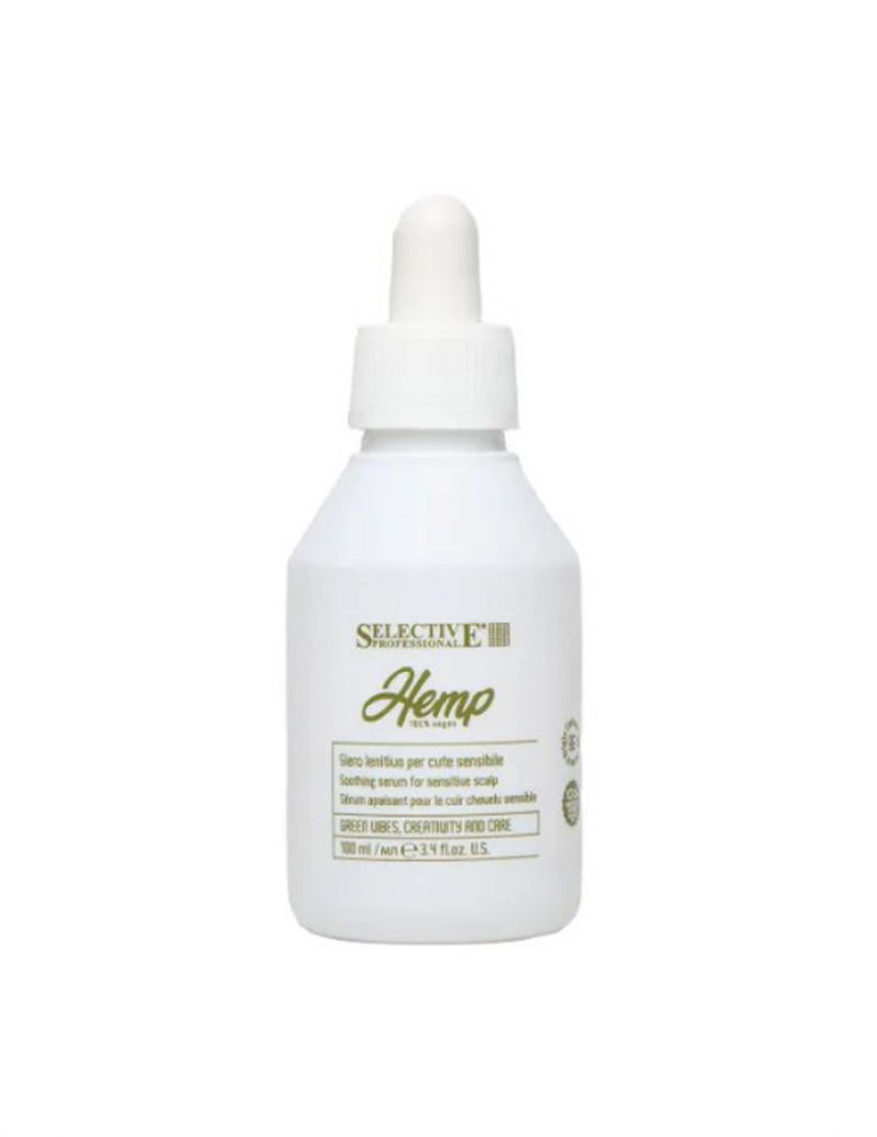Сыворотка для чувствительной кожи головы Selective Professional - HEMP, 100 мл.