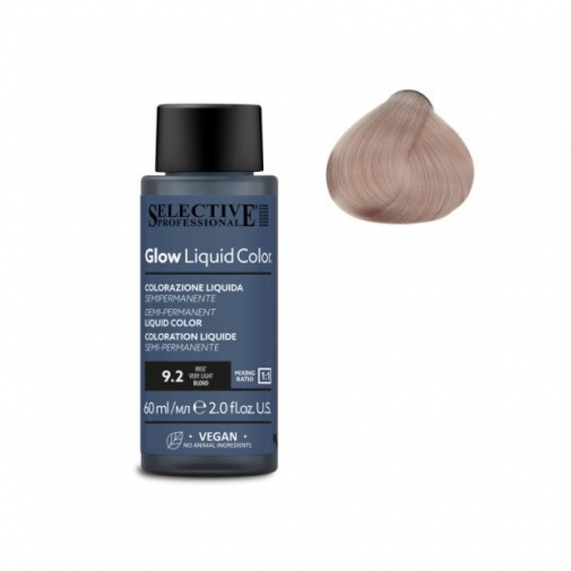 Жидкий краситель для тонирования светлых волос Selective Professional - GLOW LIQUID COLORS 9.2, 60 мл.