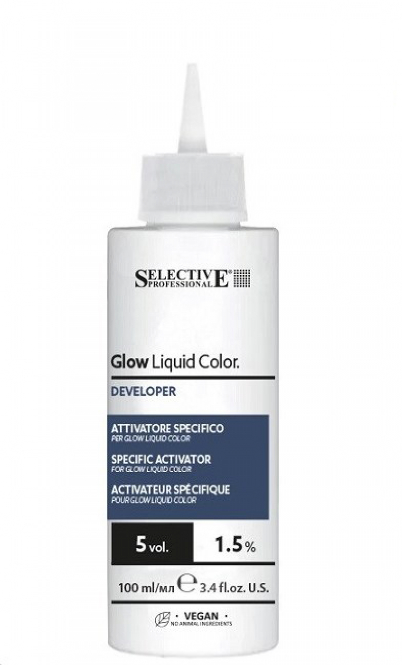 Оксигент 1.5% (5 vol.) Selective Professional - GLOW LIQUID COLOR, 100 мл.
