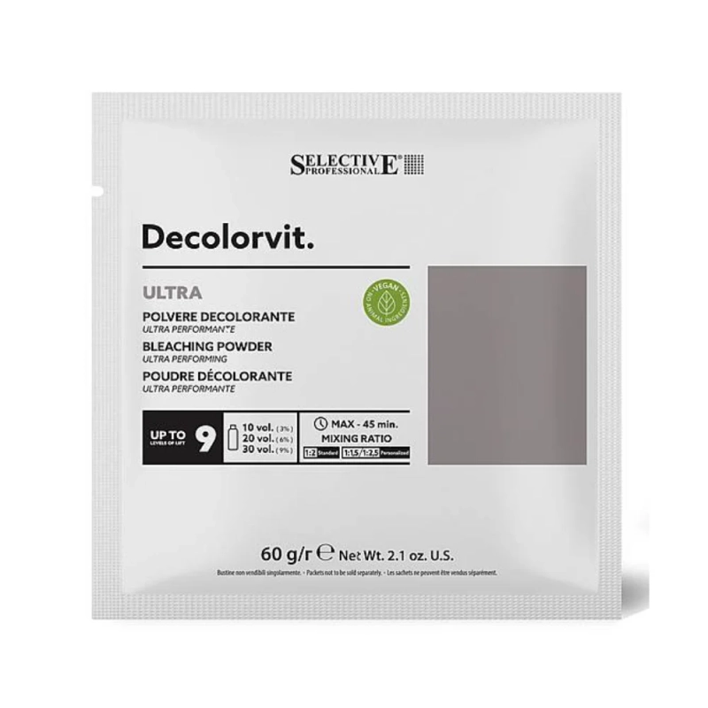 SELECTIVE DECOLOR VIT ULTRA Порошок обесцвечивающий экстра эффективный 60 гр