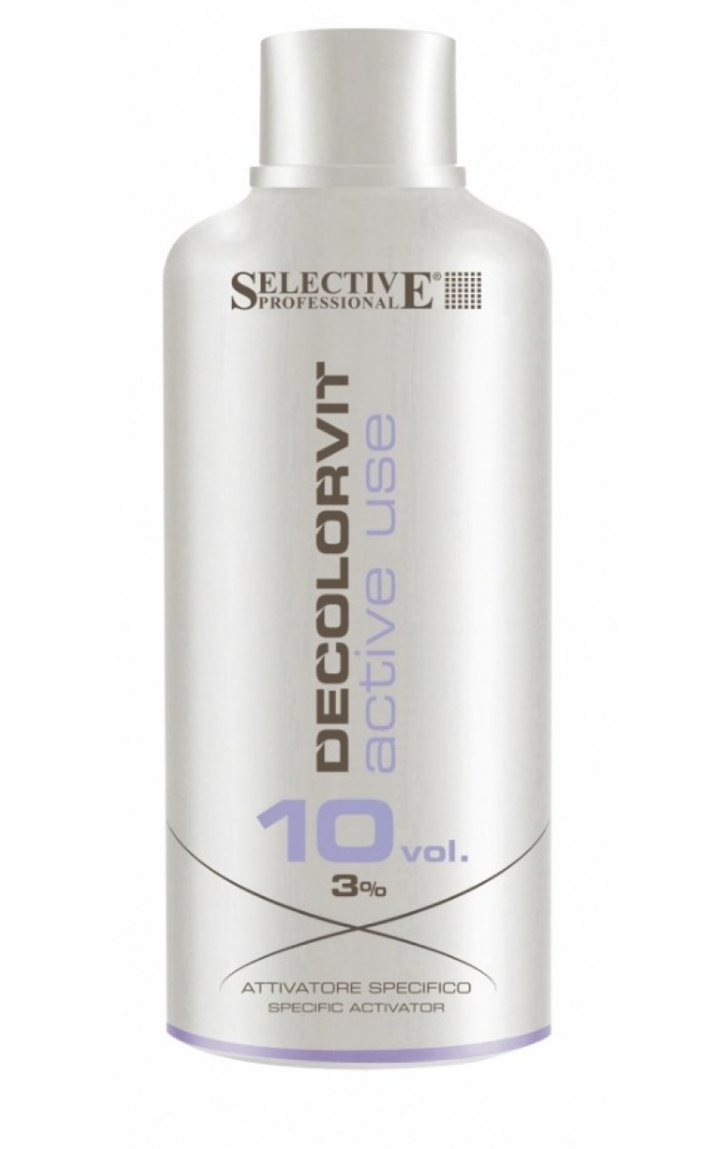 Специальный активатор 3% (10 vol.) Selective Professional - DECOLORVIT ACTIVE USE, 1000 мл.
