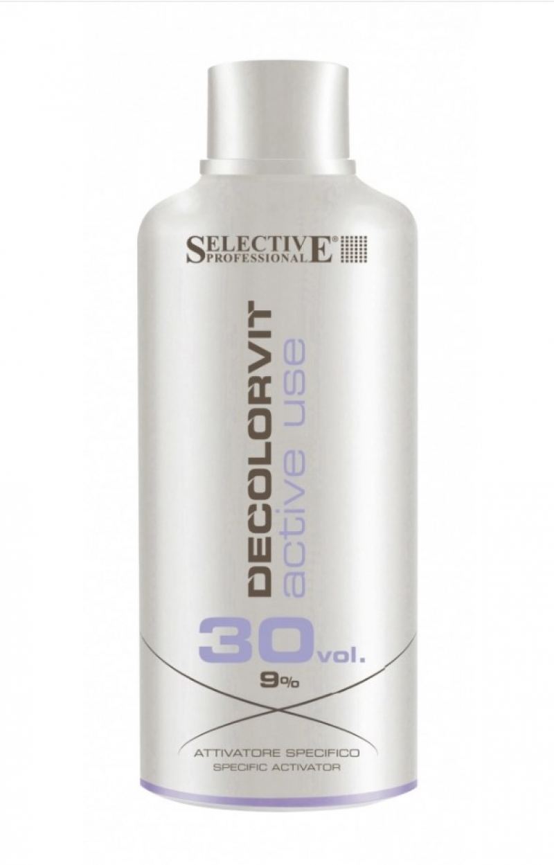 Специальный активатор 9% (30 vol.) Selective Professional - DECOLORVIT ACTIVE USE, 1000 мл.