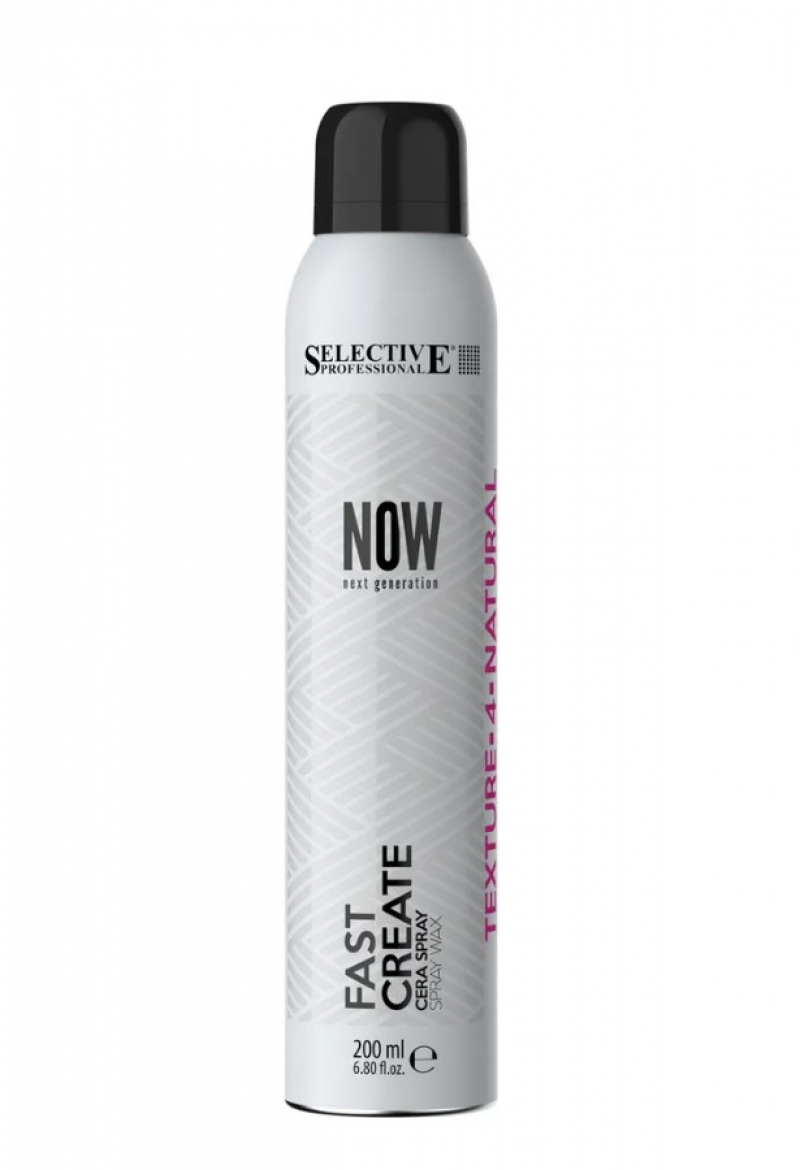Спрей воск для укладки волос Selective Professional - NOW FAST CREATE, 200 мл.