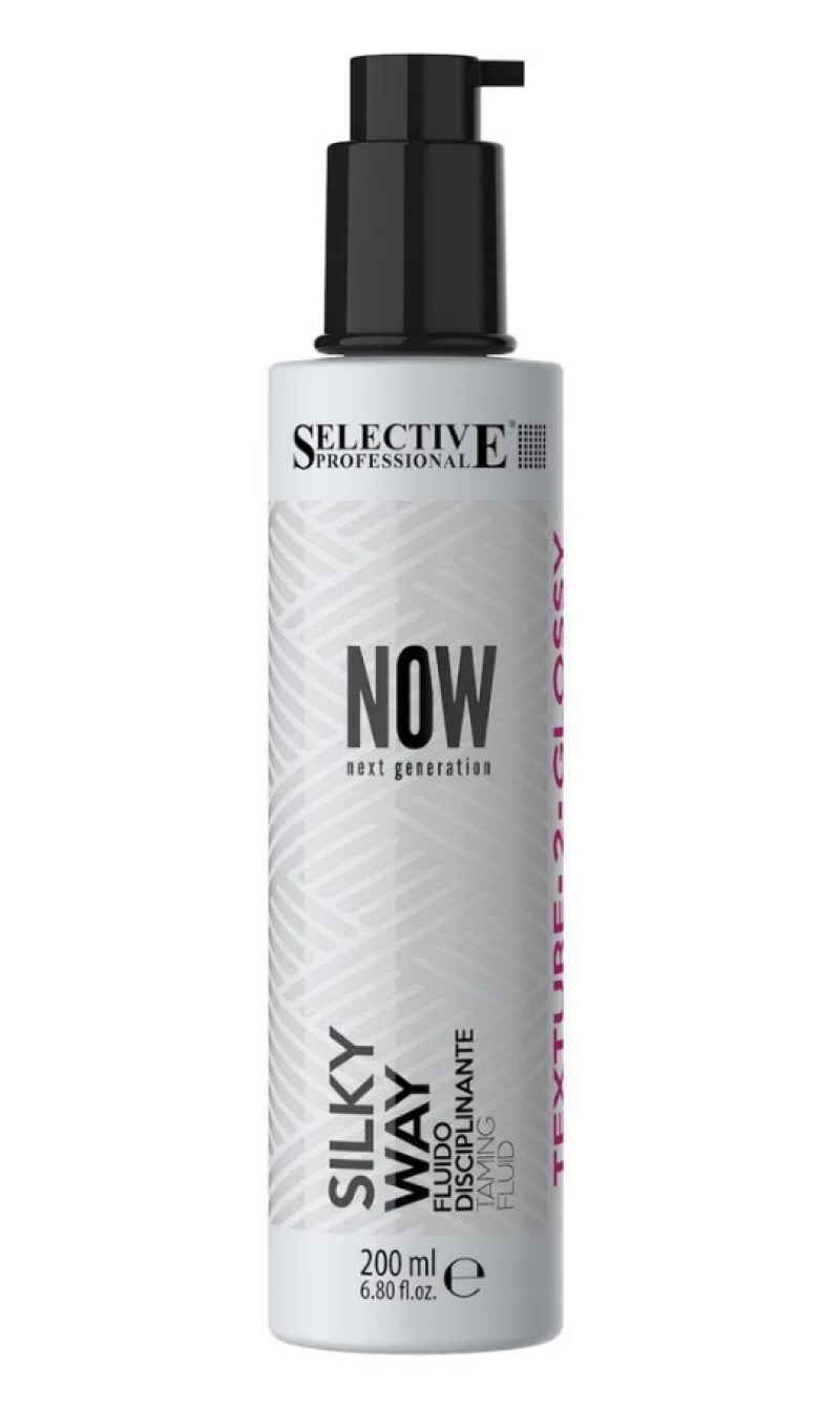 Флюид для разглаживания волос Selective Professional - NOW SILKY WAY, 200 мл.