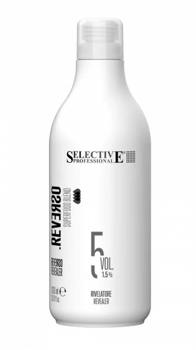 Проявитель для полуперманентного окрашивания 1,5% (5 vol.) Selective Professional - REVERSO OXY, 1000 мл.