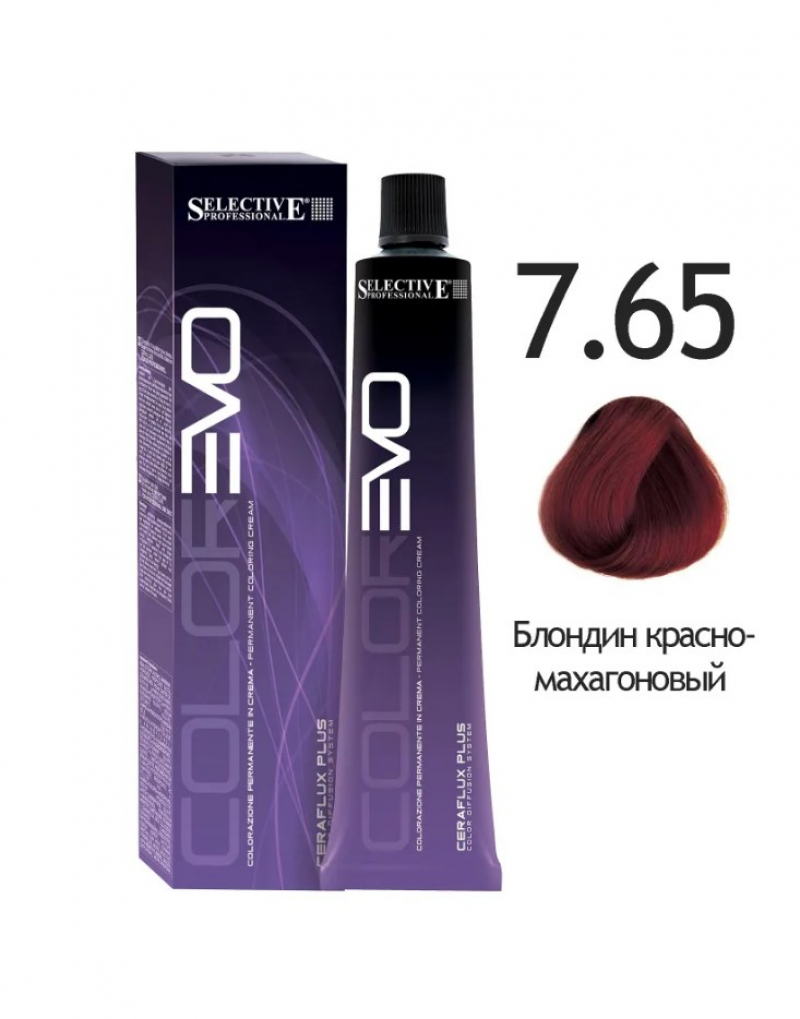 Крем-краска для волос Selective Professional - COLOREVO 7.65