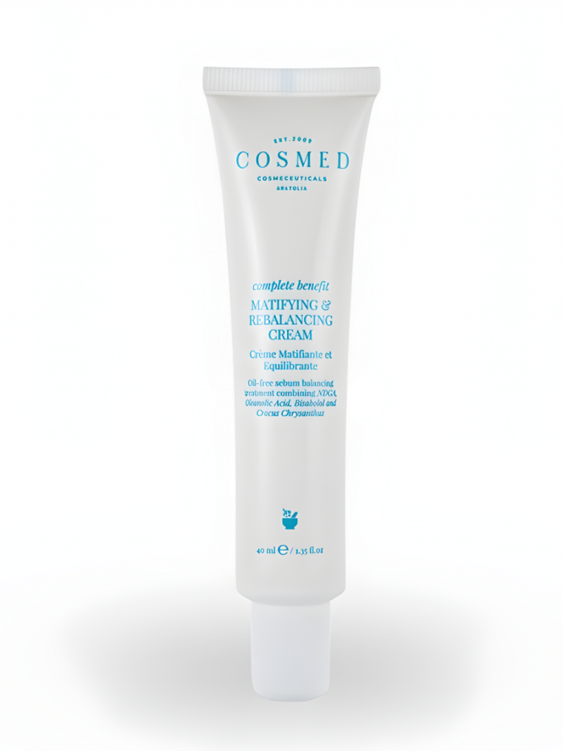 COSMED (Космед) COMPLETE BENEFIT MATIFYING REBALANCING CREAM Крем матирующий, балансирующий себорегулирующий для жирной, комбинированной и с акне кожи от блеска 40 мл