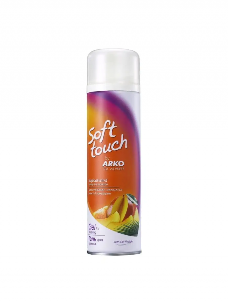ARKO SOFT TOUCH (Арко) гель для бритья женский Тропическая свежесть 200мл