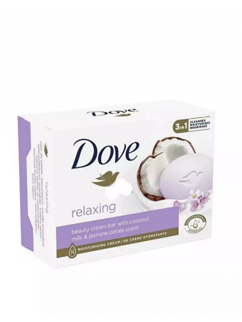 DOVE/Дав Крем-мыло Rеlaxing (Кокосовое молочко и лепестки жасмина) 135г