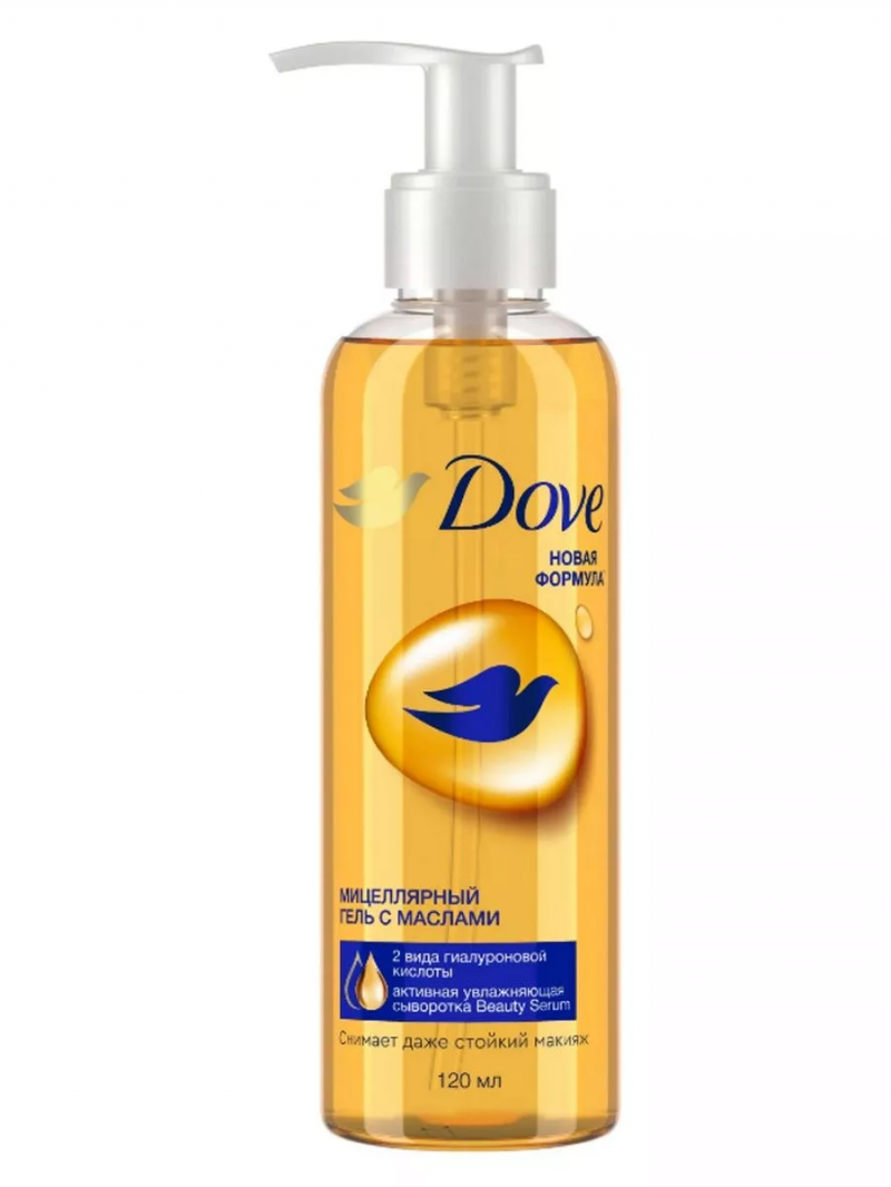 DOVE Мицеллярный гель для снятия макияжа с маслами 120 мл