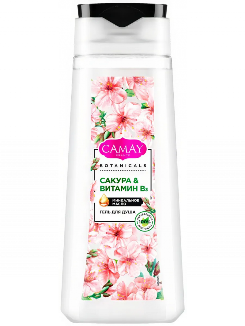 CAMAY Гель для душа BOTANICALS Японская сакура 250 мл