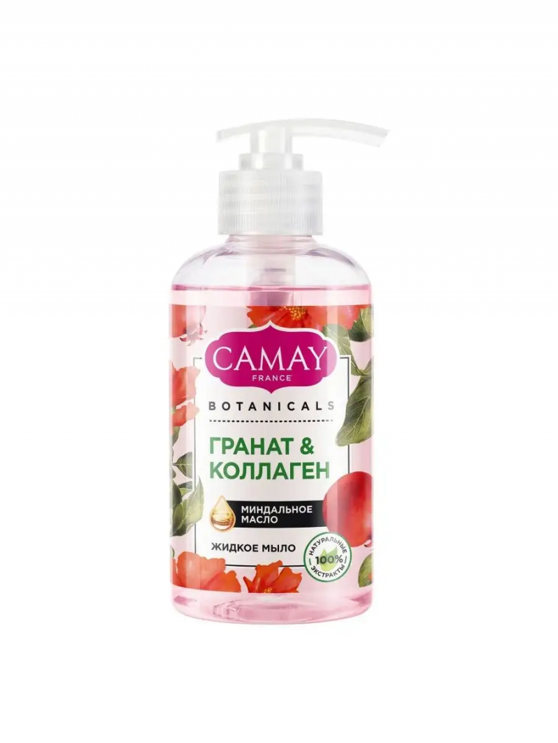 CAMAY/Камей Жидкое мыло BOTANICALS Цветы граната 280 мл
