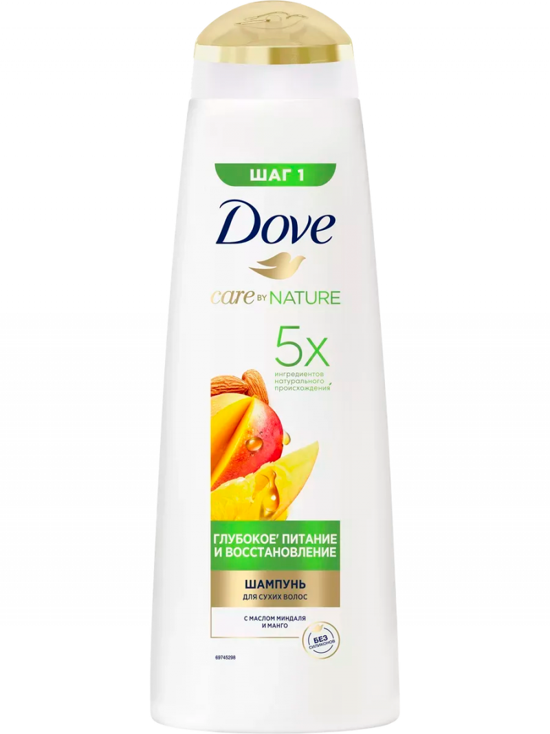 Шампунь DOVE / Дав Глубокое питание и восстановление с манго 380мл