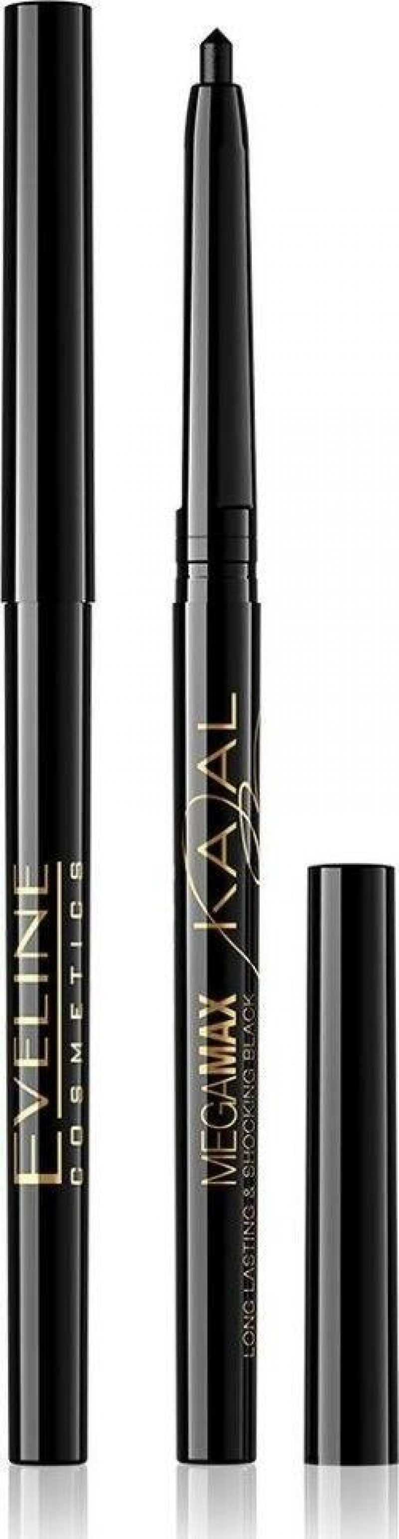 Карандаш для глаз Eveline Mega Max Kajal автоматический тон черный 1.1 гр