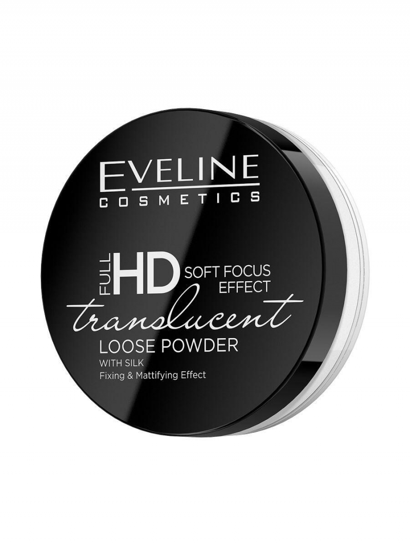 Пудра EVELINE Full Hd Loose Powder Translucent транспарентная фиксирующая