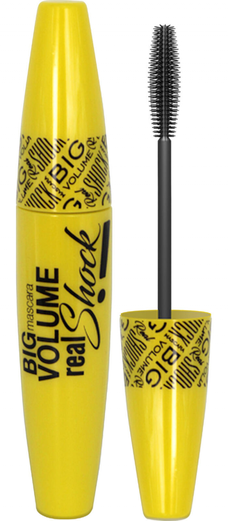 Eveline Cosmetics Тушь для ресниц BIG VOLUME REAL SHOCK, Объемная, черная, 10 мл