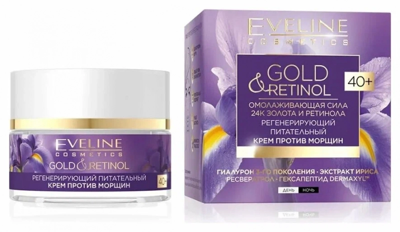 Крем для лица Eveline Cosmetics Крем для лица 40+ против морщин Регенерирующий питательный