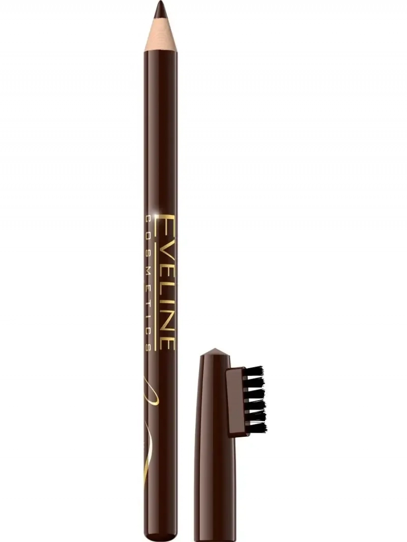 Карандаш для бровей EVELINE Eyebrow Pencil контурный, тон Soft Bown, 1.4 г