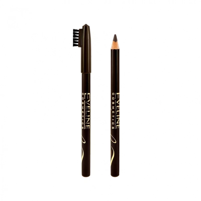 Карандаш для бровей EVELINE Eyebrow Pencil контурный, тон Medium brown, 1.4 г