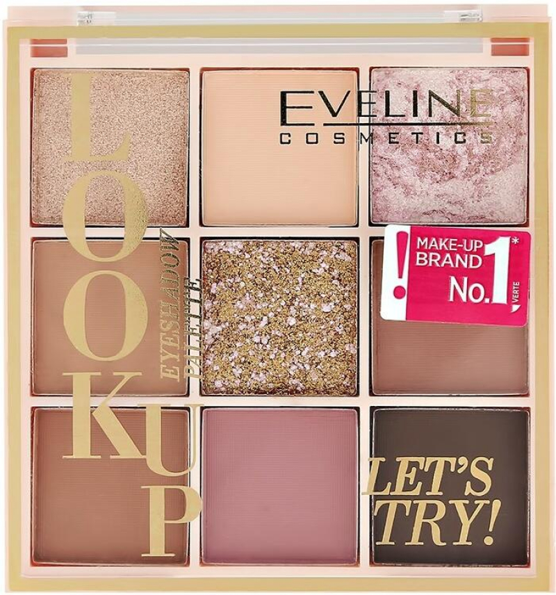 Палетка теней для век EVELINE Look Up Let's Try